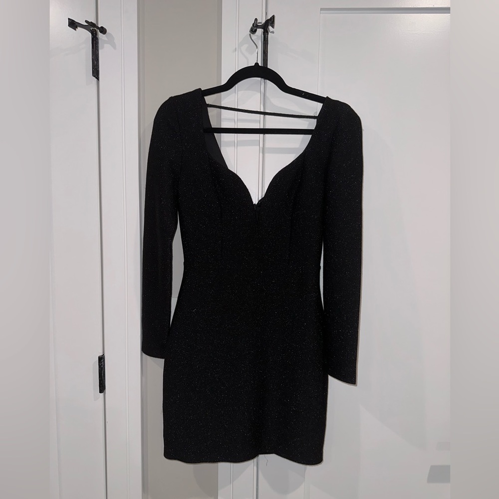 Black Express sweetheart sparkle dress - XS